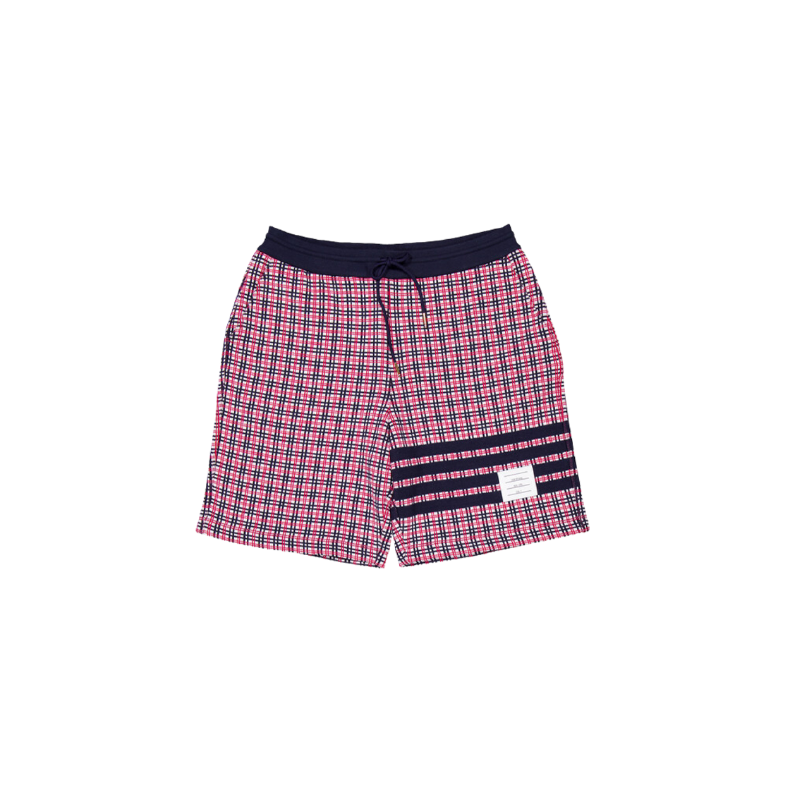 톰브라운 체크 사선 스웨트쇼츠 멀티컬러(Thom Browne Check 4-Bar Sweatshorts Multicolor) - 1