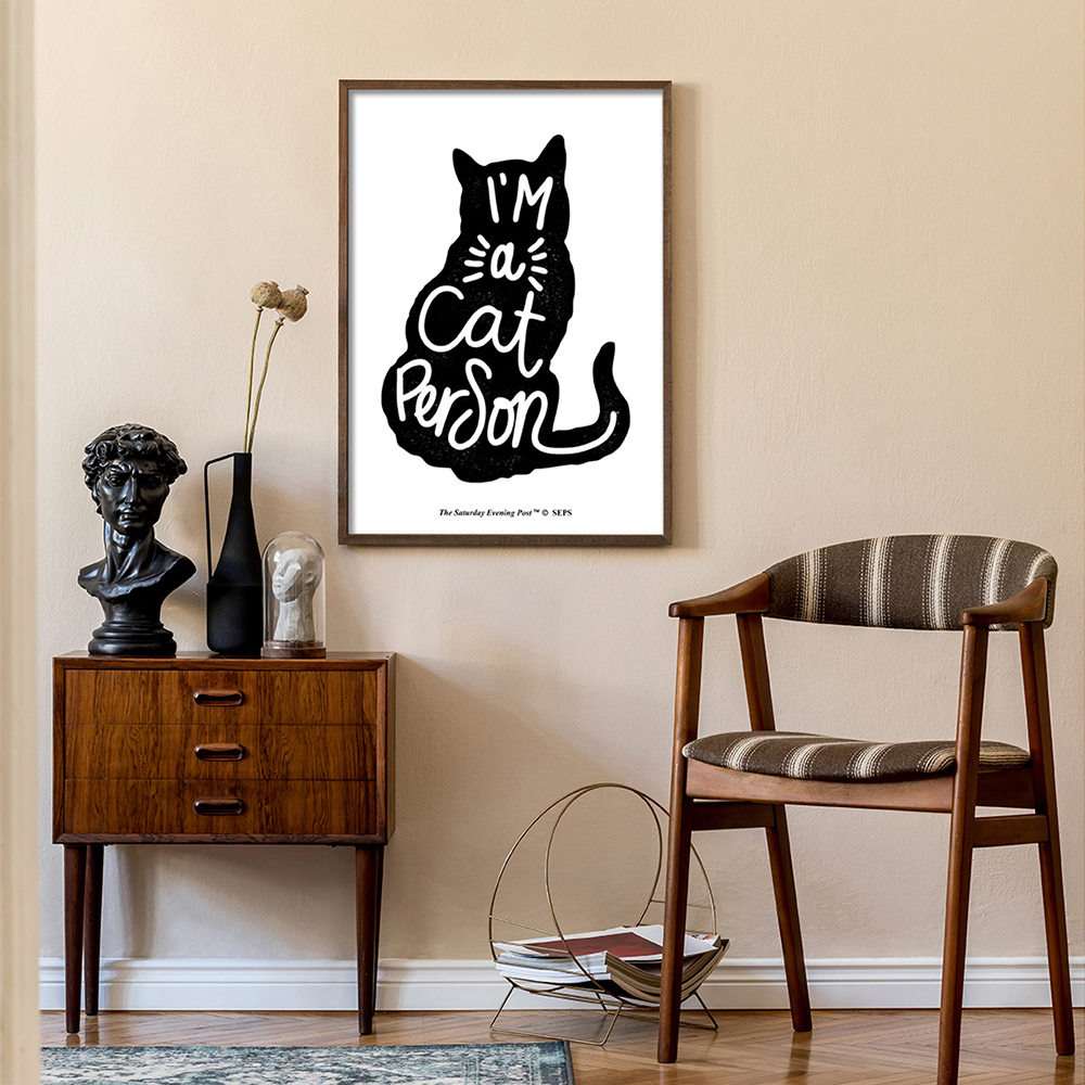 더 새터데이 이브닝 포스트 프레임 포스터_캣 퍼슨_A2(The Saturday Evening Post Framed Poster_Cat Person_A2) - 3