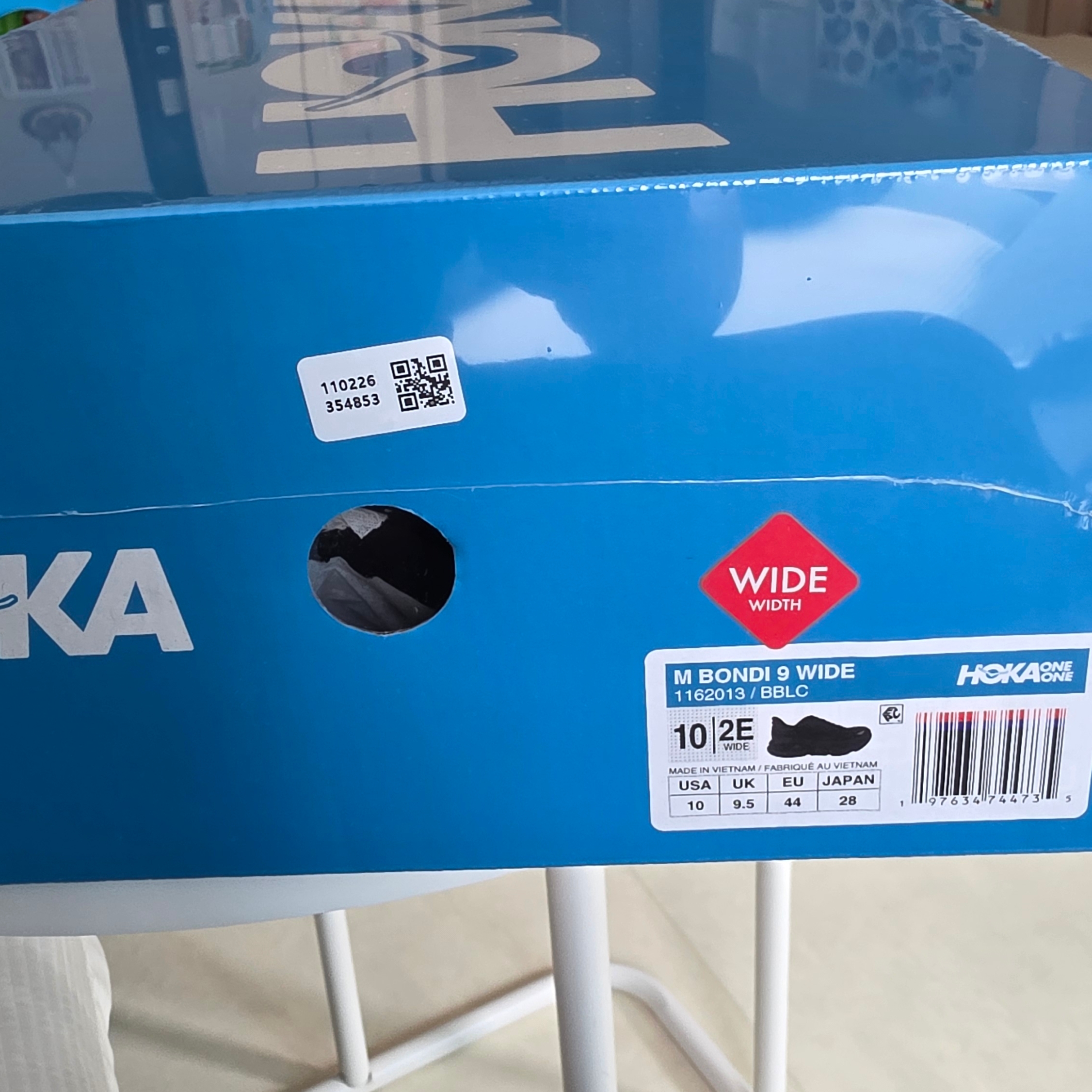 Hoka Bondi 9 Black - Wide 착용 스타일 - 2