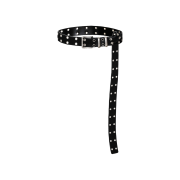 Kamien x MJD Double Hole Belt Black Shearling Calfskin