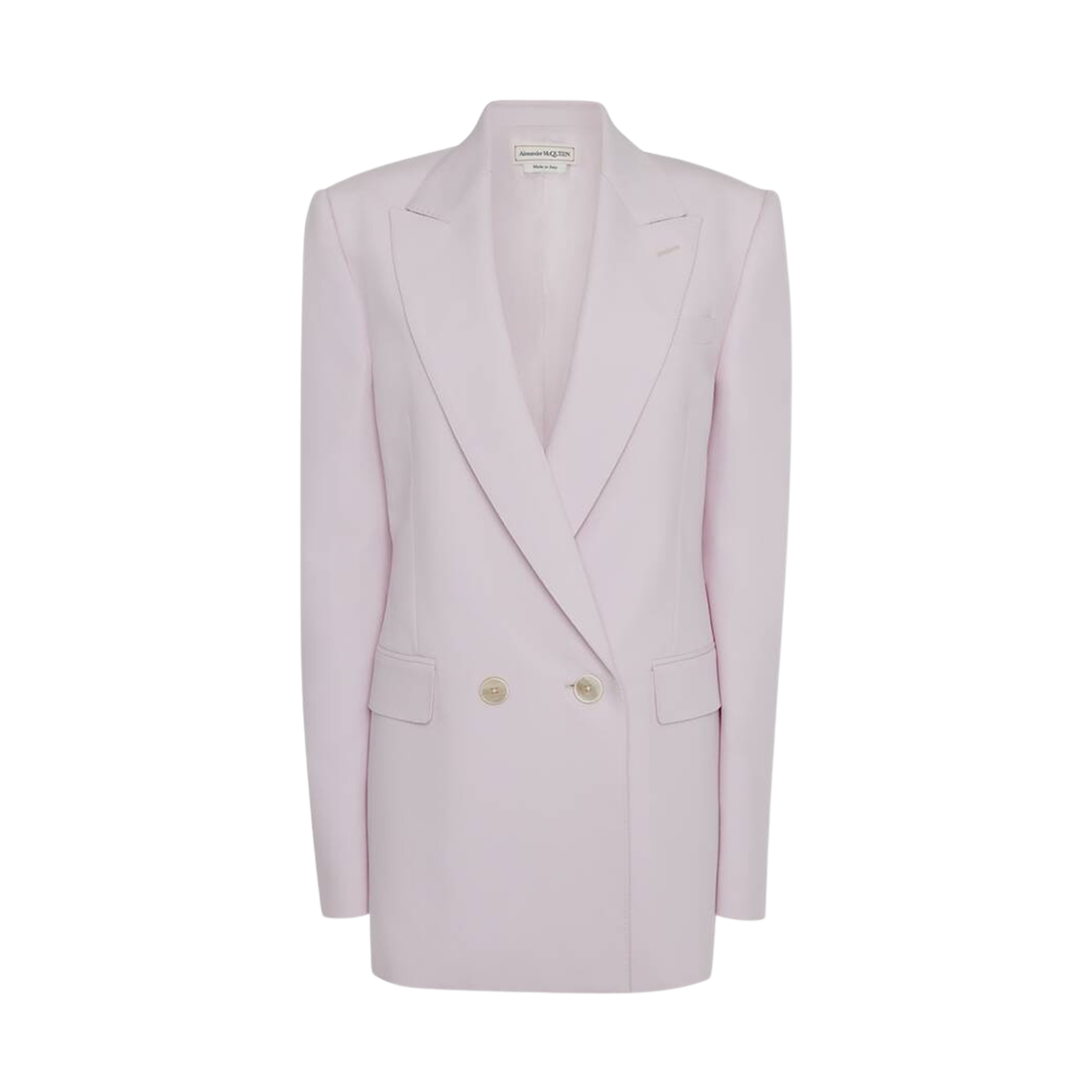 734497QJADC5093 (W) Alexander McQueen Double Breasted Wool Jacket Porcelain