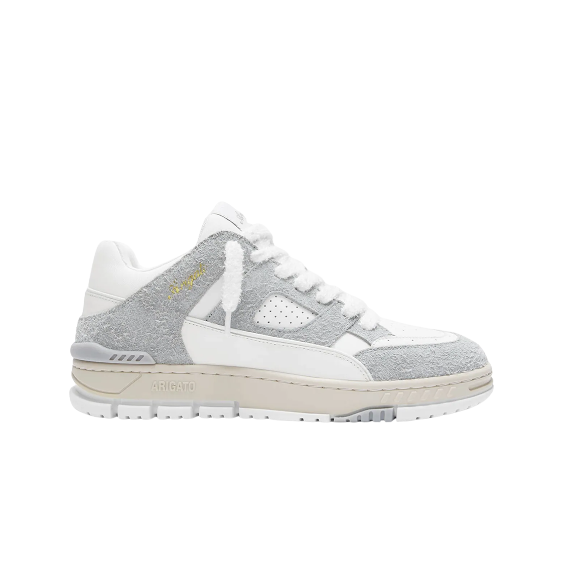 F2279002 Axel Arigato Area Lo Fluffy Sneakers Grey White