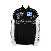 Wooyoungmi Emblem Nylon Jacket Black - 24SS