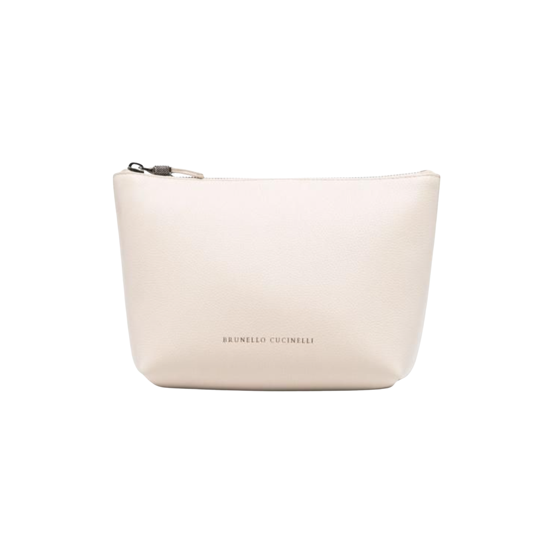 MWEID2716-C8905 Brunello Cucinelli Leather Clutch Light Beige