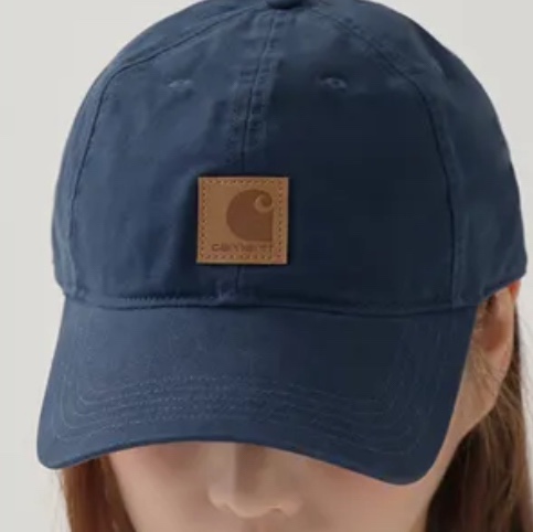 Carhartt Canvas Cap Navy 착용 스타일