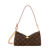 Louis Vuitton Pochette Tirette Shoulder Bag Gold Brown
