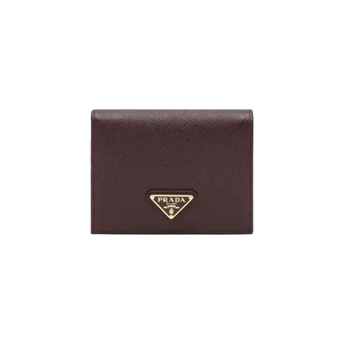 프라다 사피아노 레더 트라이앵글 로고 월렛 버건디(Prada Saffiano Leather Triangle Logo Wallet Burgundy) - 1