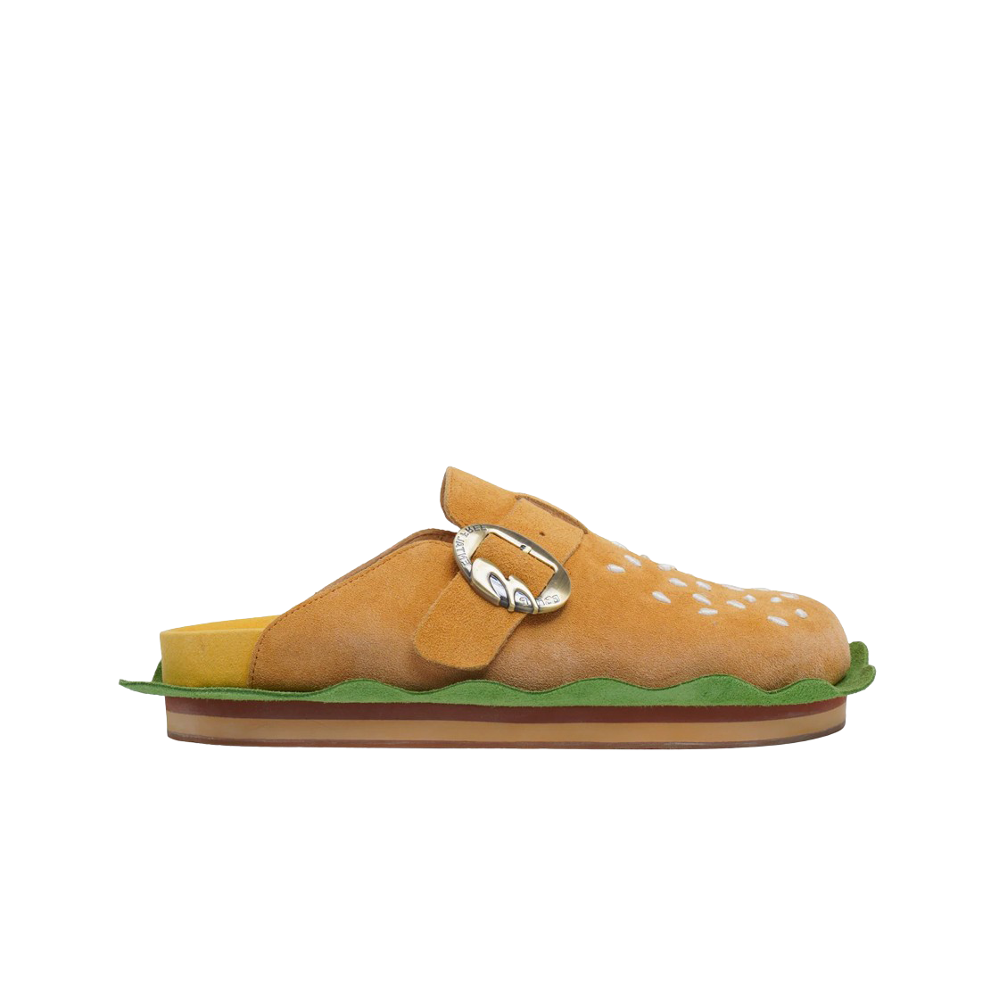 비빔프 x 멘탈 프리 버거 슬리퍼 오렌지(BBiMP x Mental Free Burger Slippers Orange)