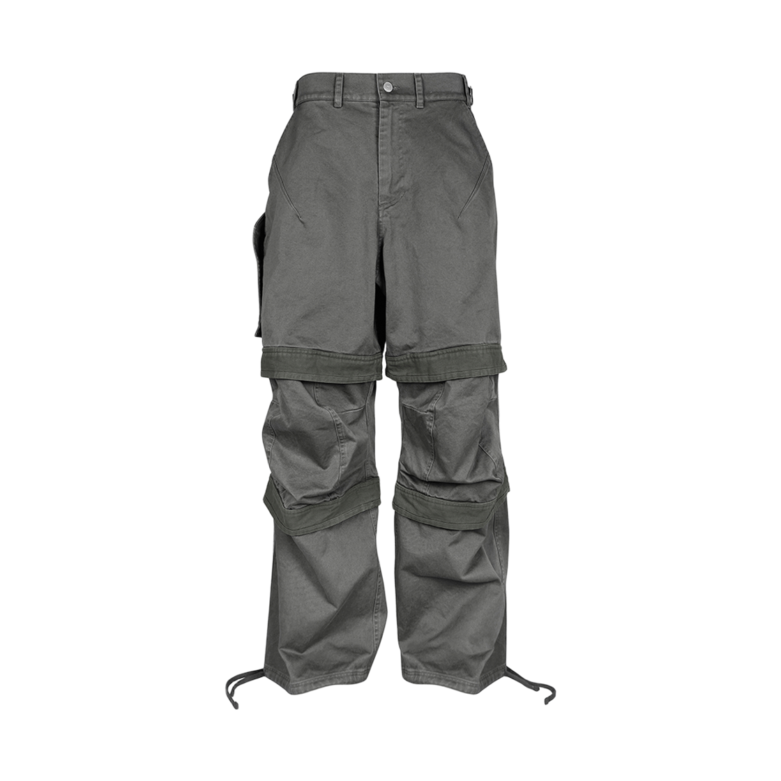 [더블적립]파프롬왓  파 레이어드 워크 팬츠_차콜([더블적립]farfromwhat far layered work pants_charcoal)