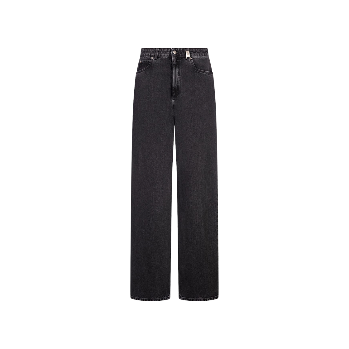 (W) 알렉산더 맥퀸 와이드 레그 진 그레이((W) Alexander McQueen Wide Leg Jeans Grey)