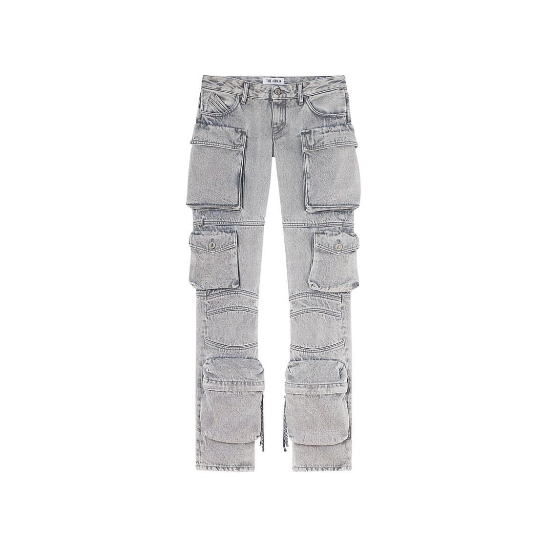 (W) 디 아티코 에시 롱 팬츠 라이트 그레이((W) The Attico Essie Long Pants Light Grey)