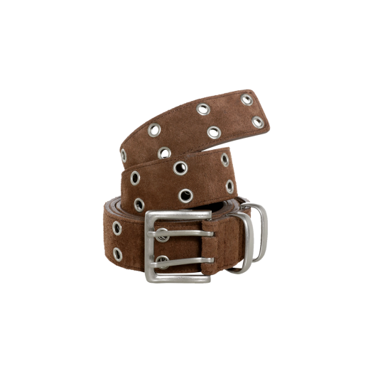 K25FWUA01-SW-01 [KREAM Exclusive] Kamien x MJD Double Hole Belt Suede Brown