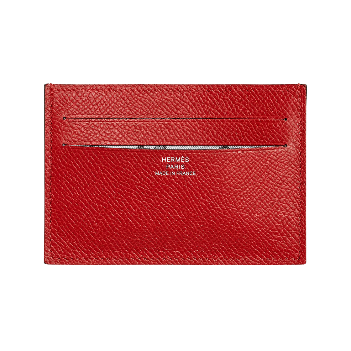 에르메스 시티즌 트윌 카드 홀더 앱송 & 루즈 라디유 그리 플래틴(Hermes Citizen Twill Card Holder Epsom & Rouge Radieux Gris Platine) - 1