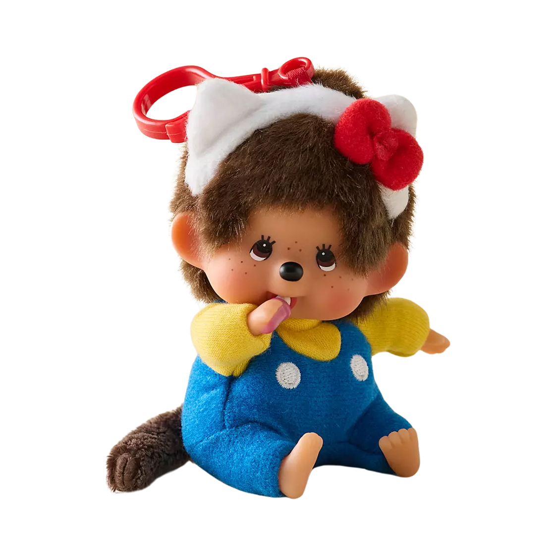 산리오 헬로 키티 X 몬치치 플러시 키체인 몬치치(Sanrio Hello Kitty X Monchhichi Plushie Keychain Monchhichi) - 1
