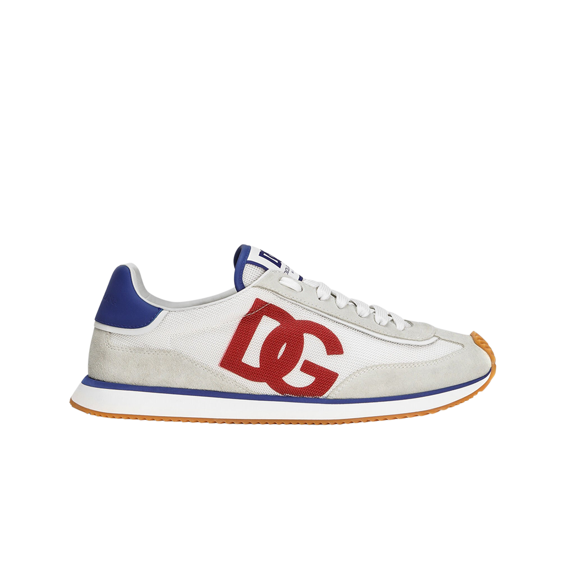 CS2288A535589926 Dolce & Gabbana Mixed Material DG Cushion Sneakers Multicolor White