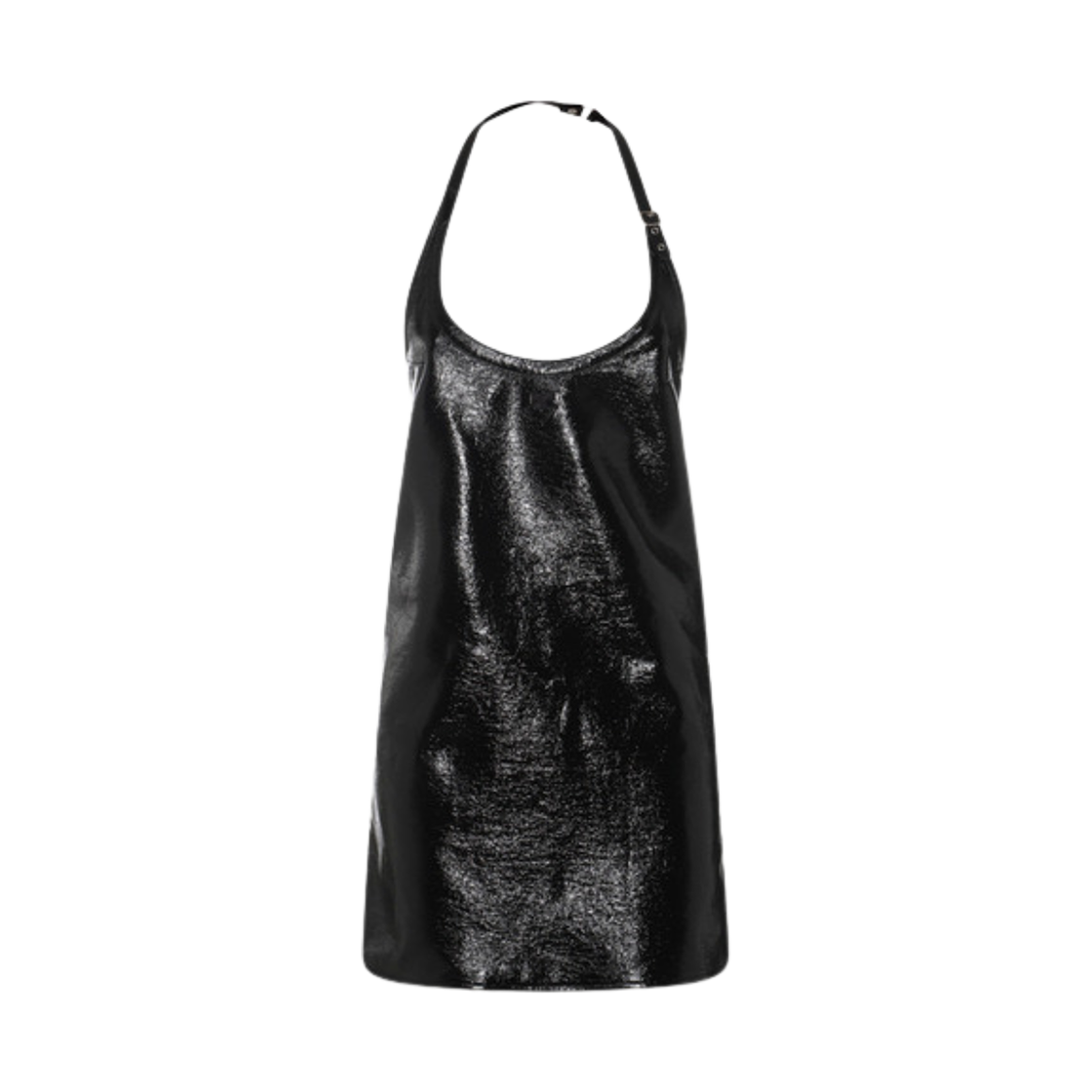 (W) 꾸레쥬 코튼 드레스 블랙((W) Courreges Cotton Dress Black)