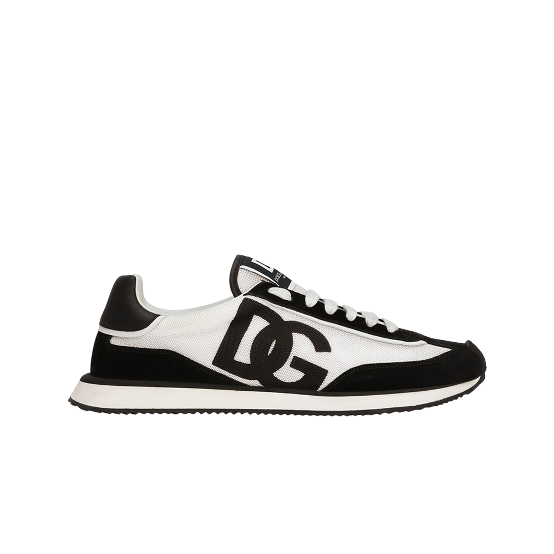 돌체 앤 가바나 믹스 소재 DG 쿠션 스니커즈 멀티컬러 화이트(Dolce & Gabbana Mixed Material DG Cushion Sneakers Multicolor White)