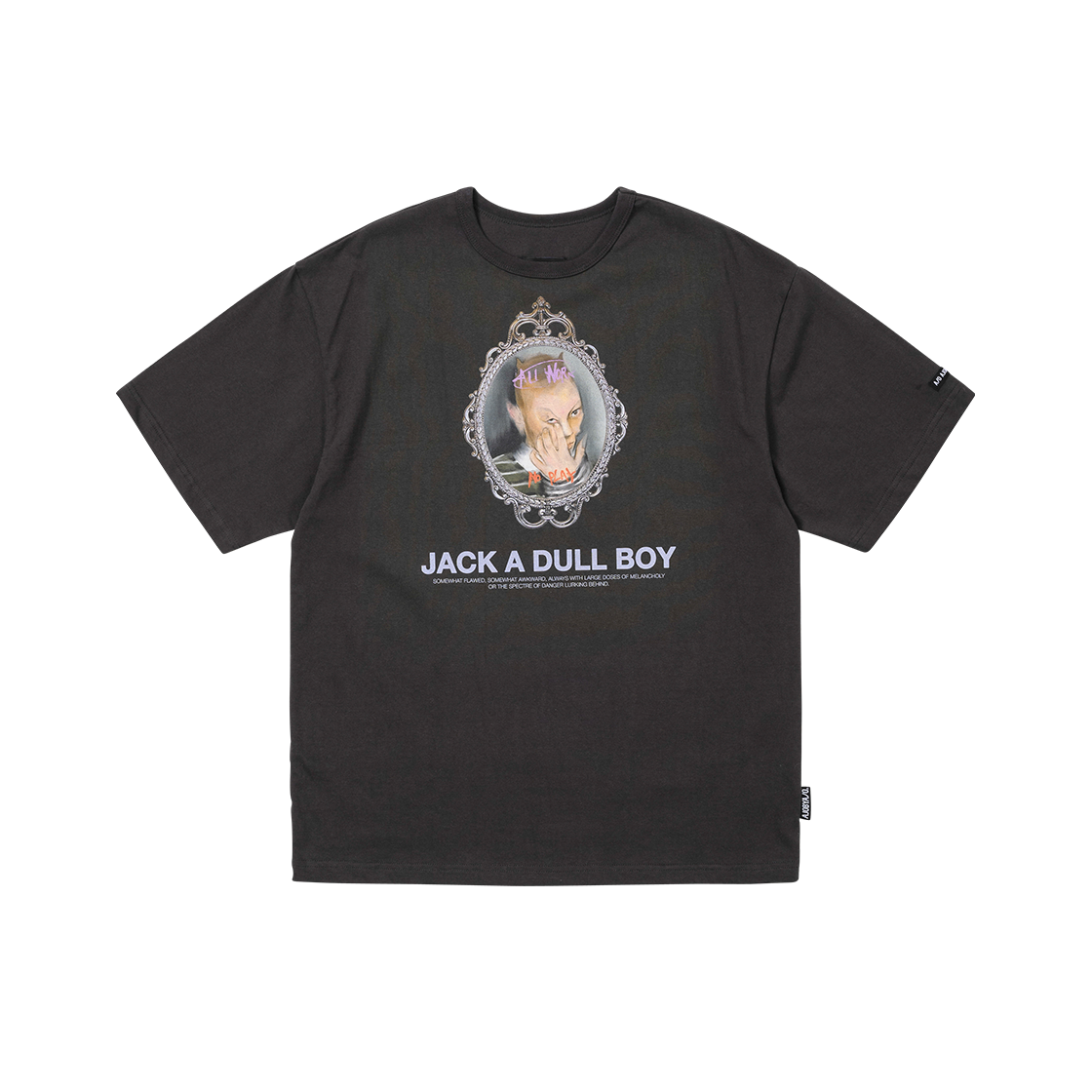 AJ254TE002CH AJOBYAJO Jack's Portrait T-shirt Charcoal