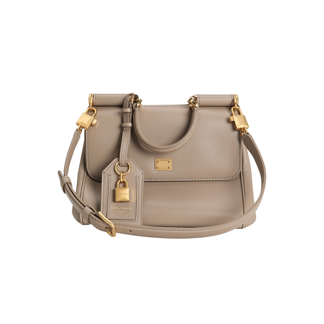 BB7781B73218I399 Dolce & Gabbana My Sicily Plonge Calfskin Bag Beige