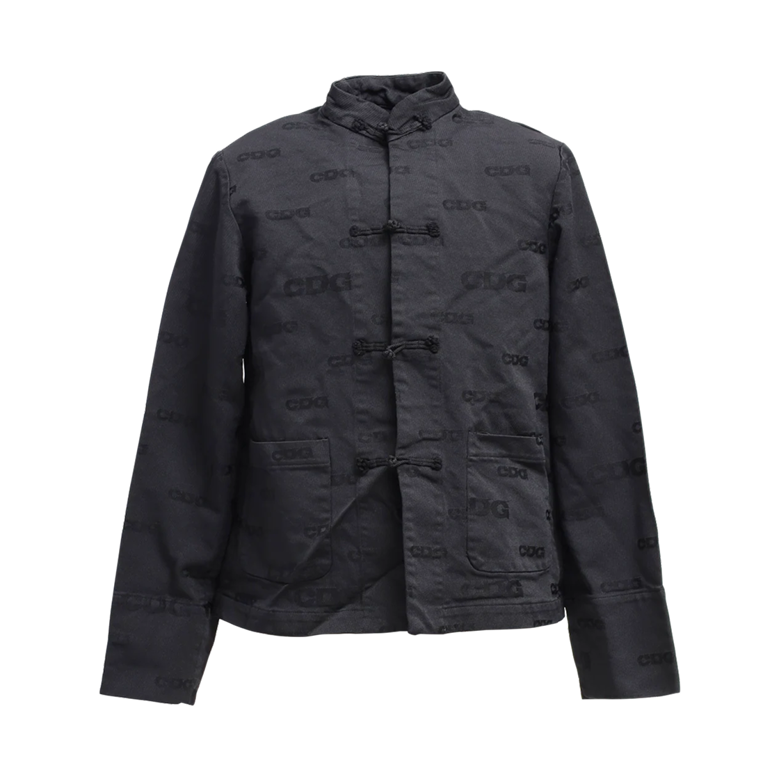 SZ-J037-051-1 CDG Jacquard China Jacket Black