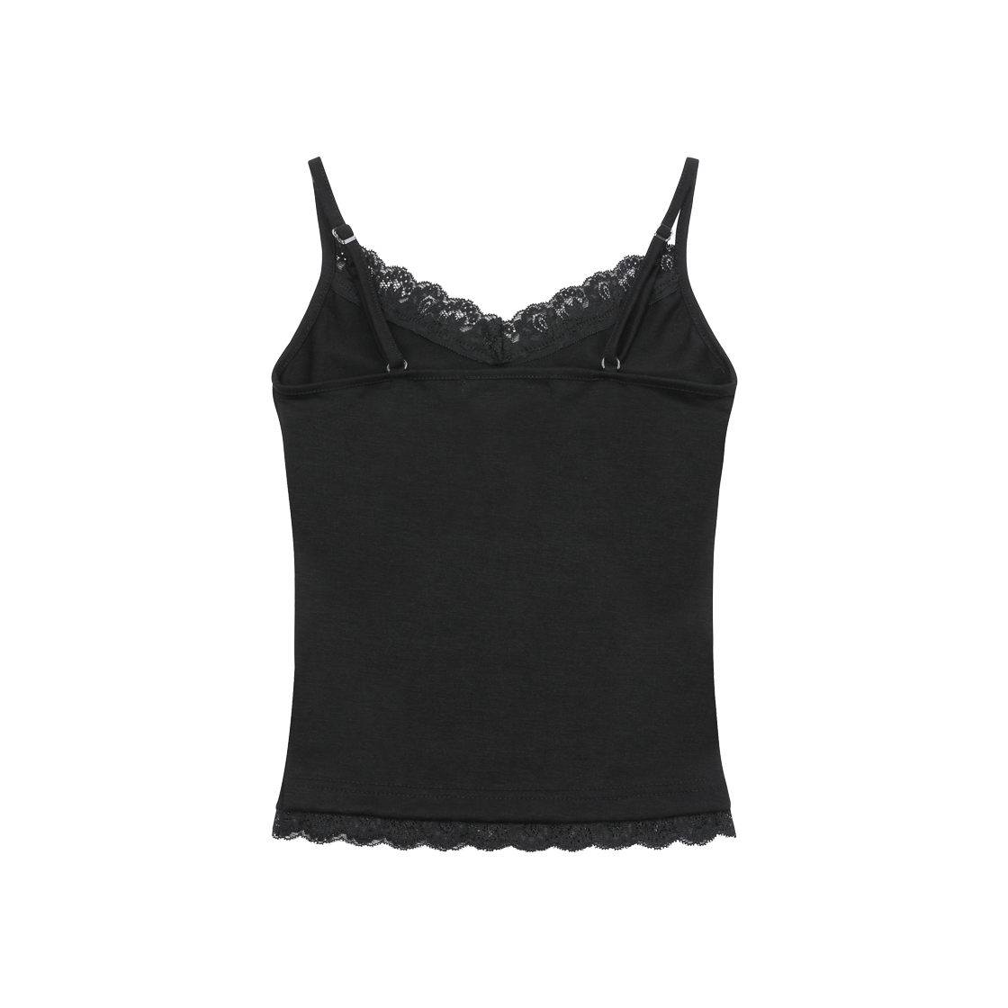 무센트 가린 레이스 슬림핏 슬리브리스 나시 블랙(MUCENT Galin Lace Slim Fit Sleeveless Black) - 2