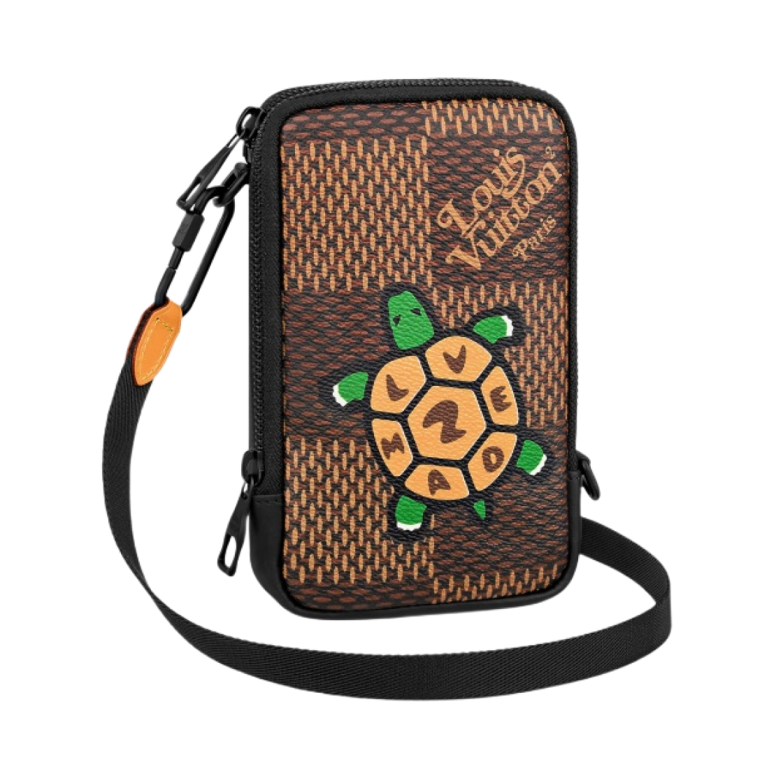 루이비통 x 니고 더블 폰 파우치 자이언트 다미에 에벤(Louis Vuitton x Nigo Double Phone Pouch Giant Damier Ebene) - 1