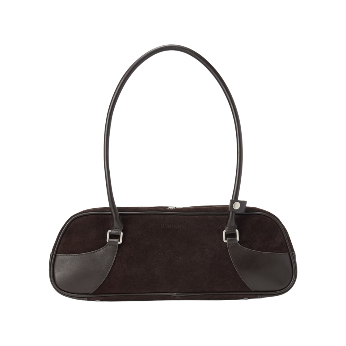 문선 스웨이드 라지 볼링 백 / 브라운(MOONSUN Suede Large Bowling Bag / Brown)