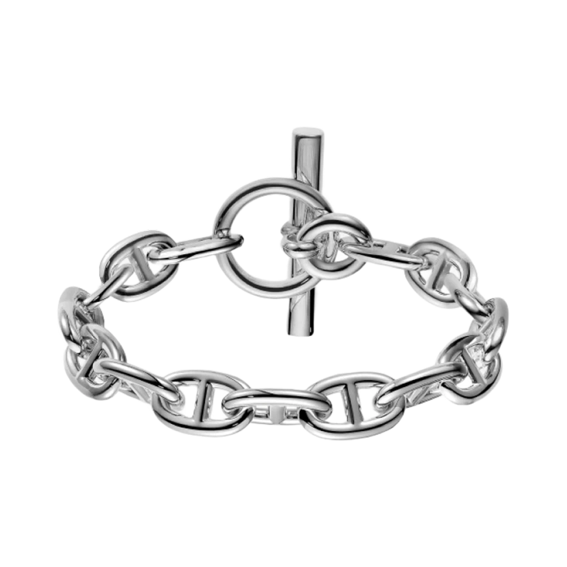 H101994B000 Hermes Medium Chaine D'Ancre Bracelet Sterling Silver