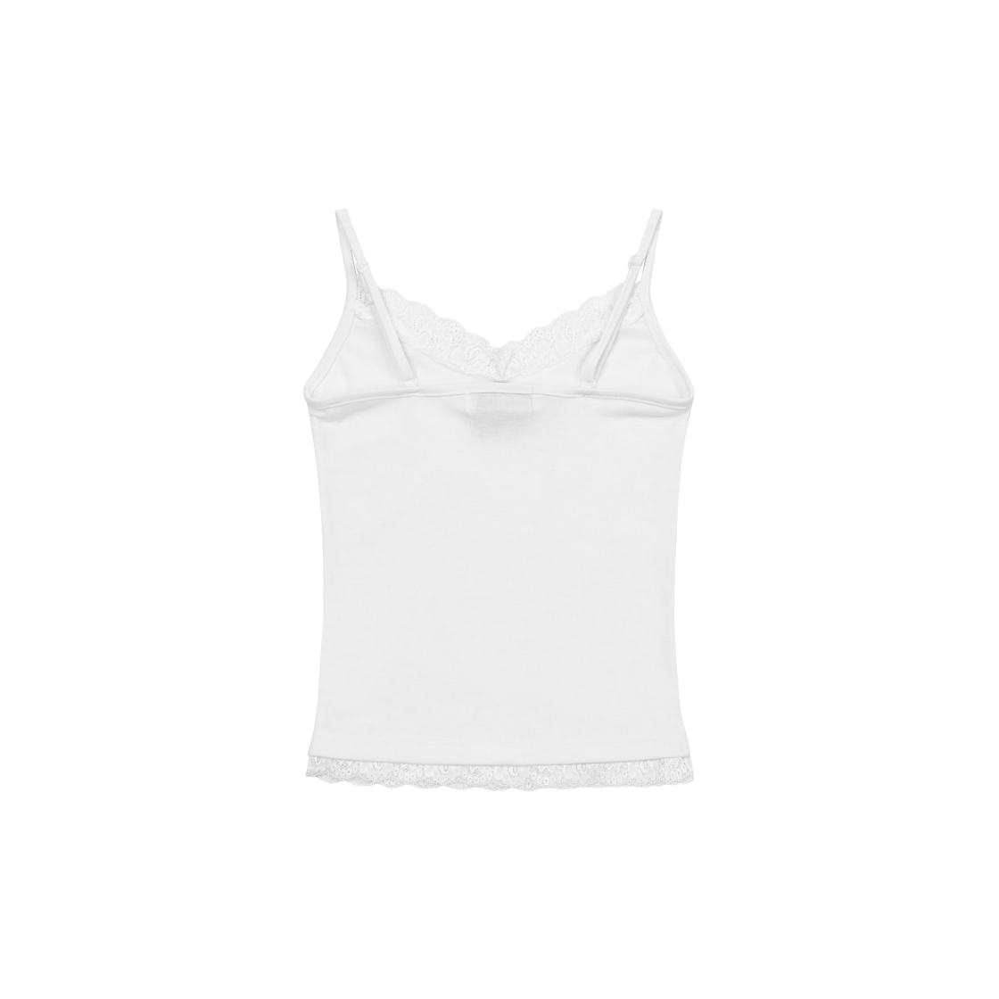 무센트 가린 레이스 슬림핏 슬리브리스 나시 아이보리(MUCENT Galin Lace Slim Fit Sleeveless Ivory) - 2