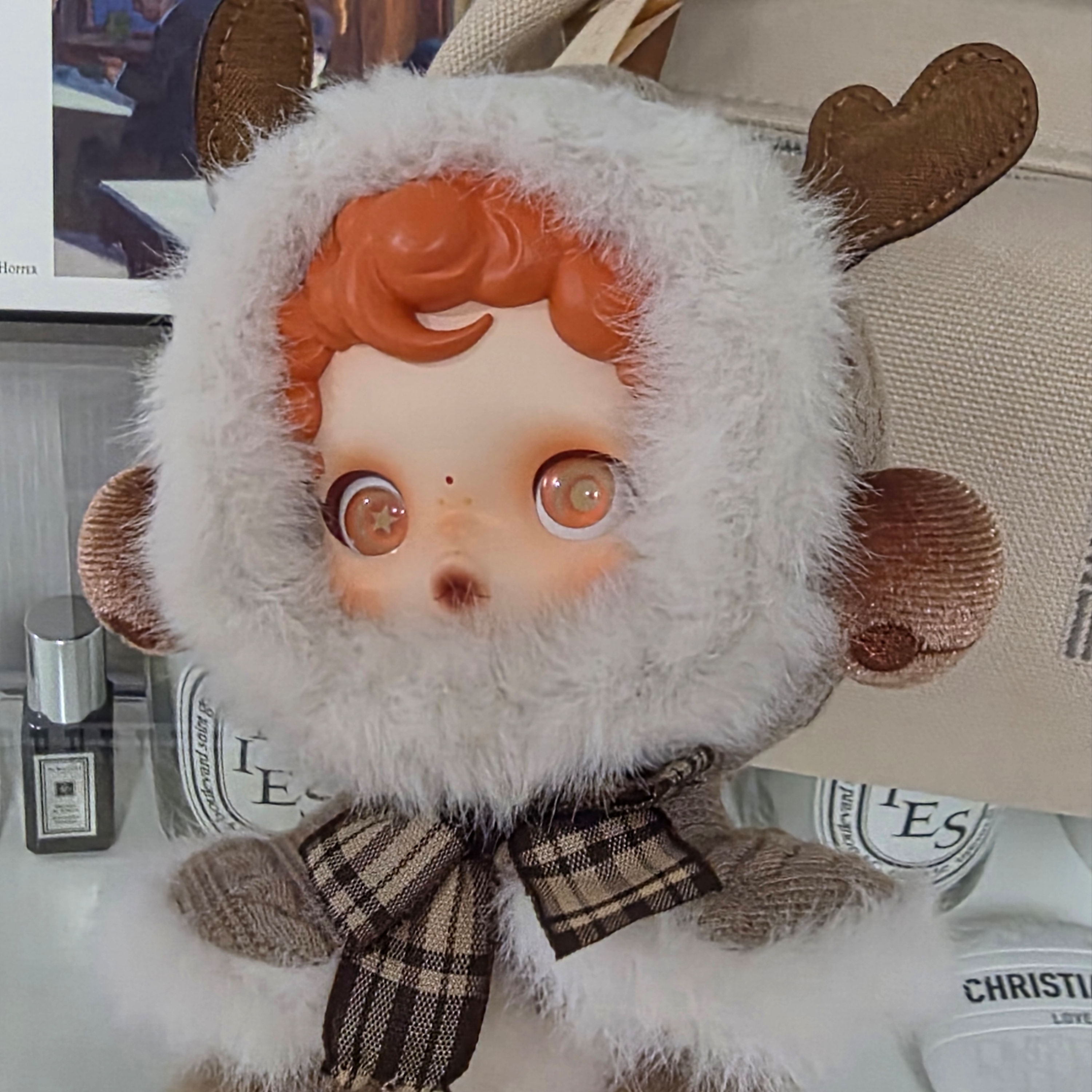 Pop Mart Skullpanda Winter Symphony Series Keyring Wanderer's Tune (Opened Case), Hermes Small Bride-A-Brac Case Canvas & Naturel 착용 스타일 - 2