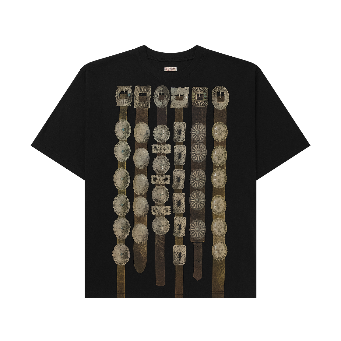 캐피탈 20 크루 티셔츠 블랙(Kapital 20 Crew T-Shirt Black)