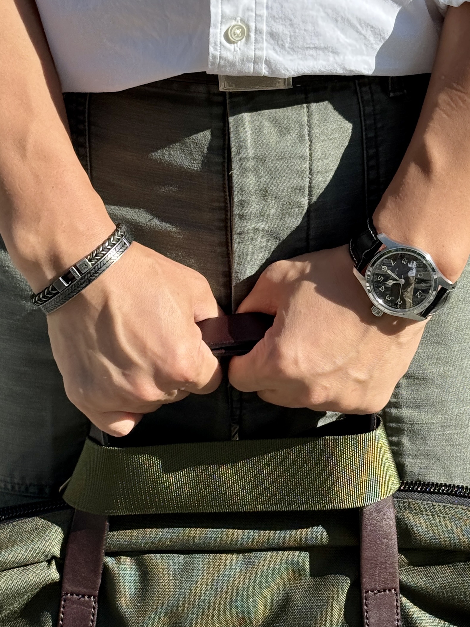 Filson 24 Hour Tin Briefcase Otter Green, Red Wing  Beckman Flatbox 9060 Black Klondike - D 착용 스타일 - 8