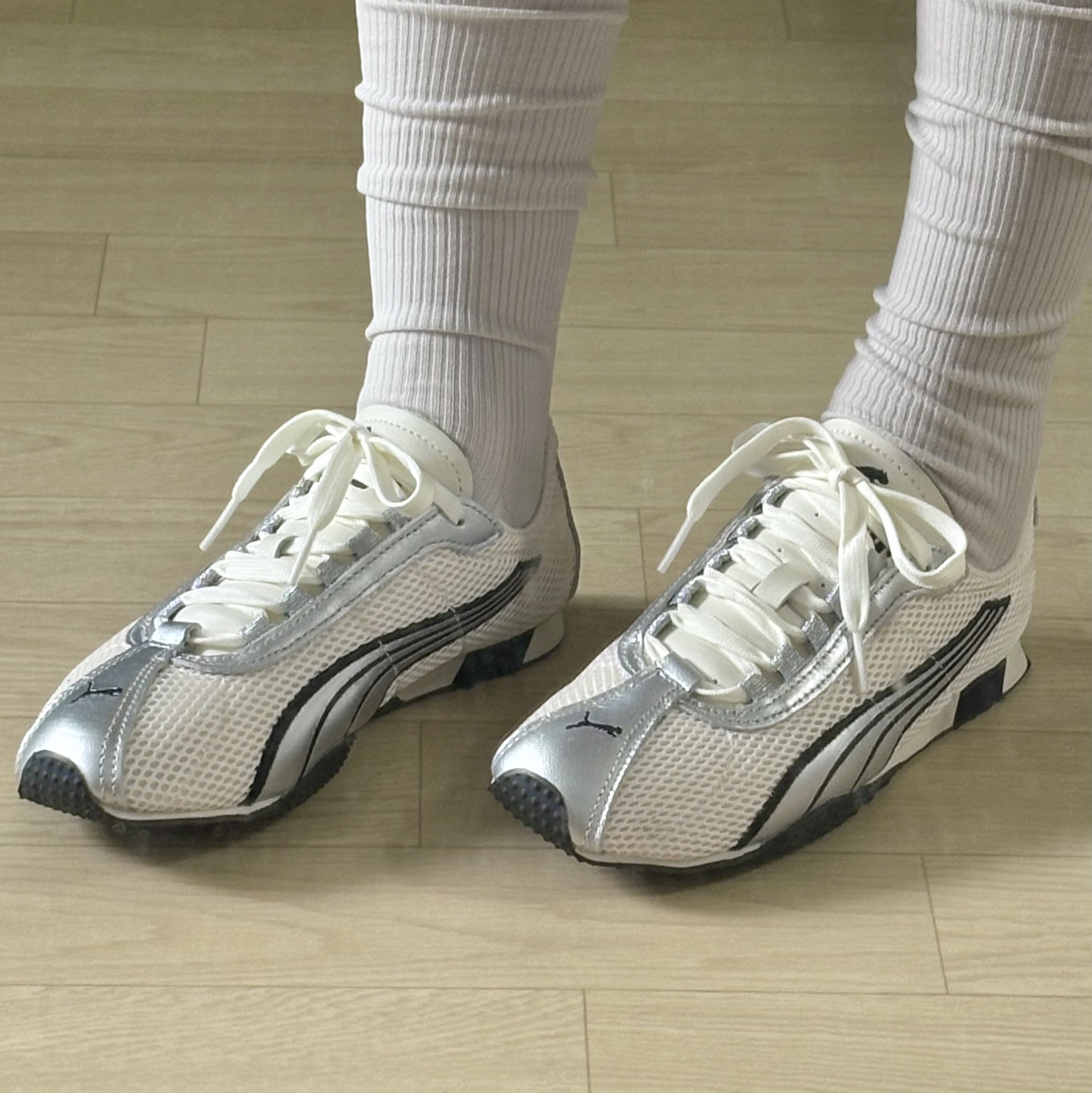 Puma H-street OG Ivory Silver 착용 스타일 - 2