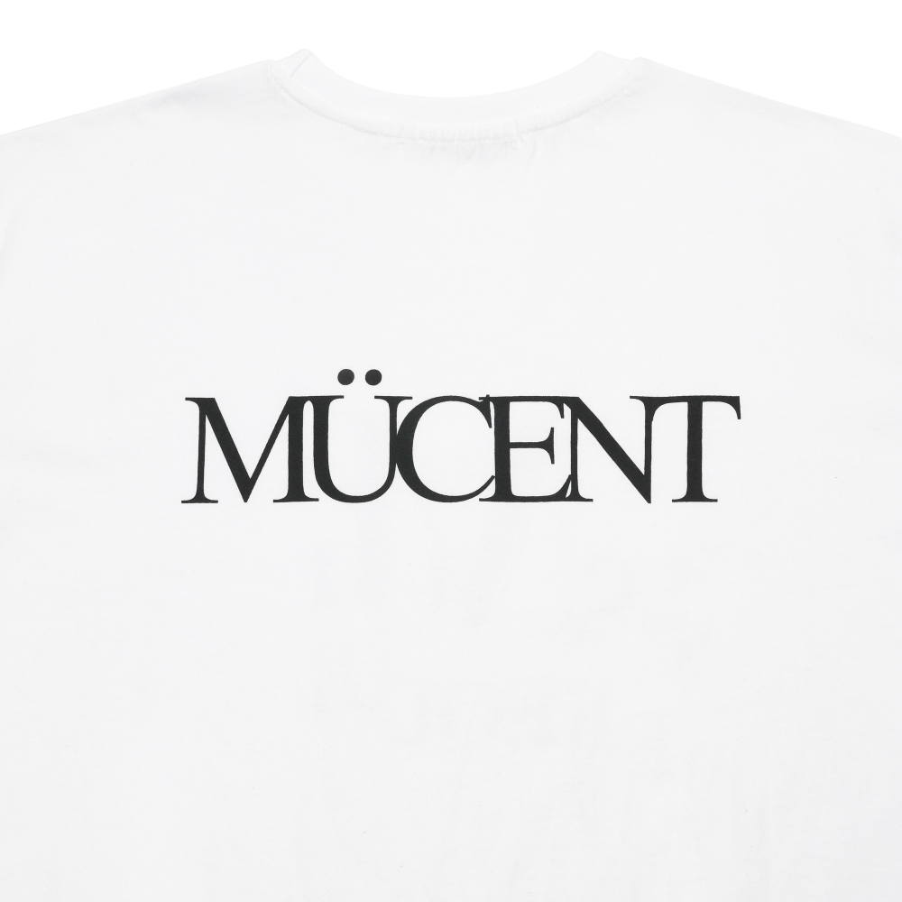 무센트 서울 시그니처 로고 반팔 티 남녀공용 화이트(MUCENT Seoul Signature Logo Half T Unisex White) - 5