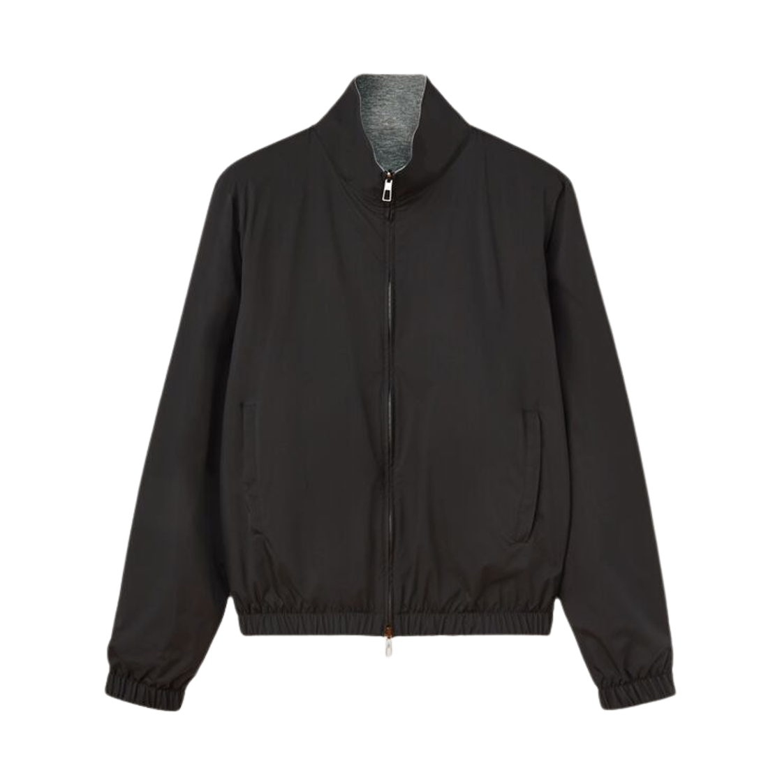 로로 피아나 마이크로파이버 스톰 시스템 봄버 자켓 오닉스 플란넬 멜란지(Loro Piana Microfiber Storm System Bomber Jacket Onyx Flannel Melange) - 1