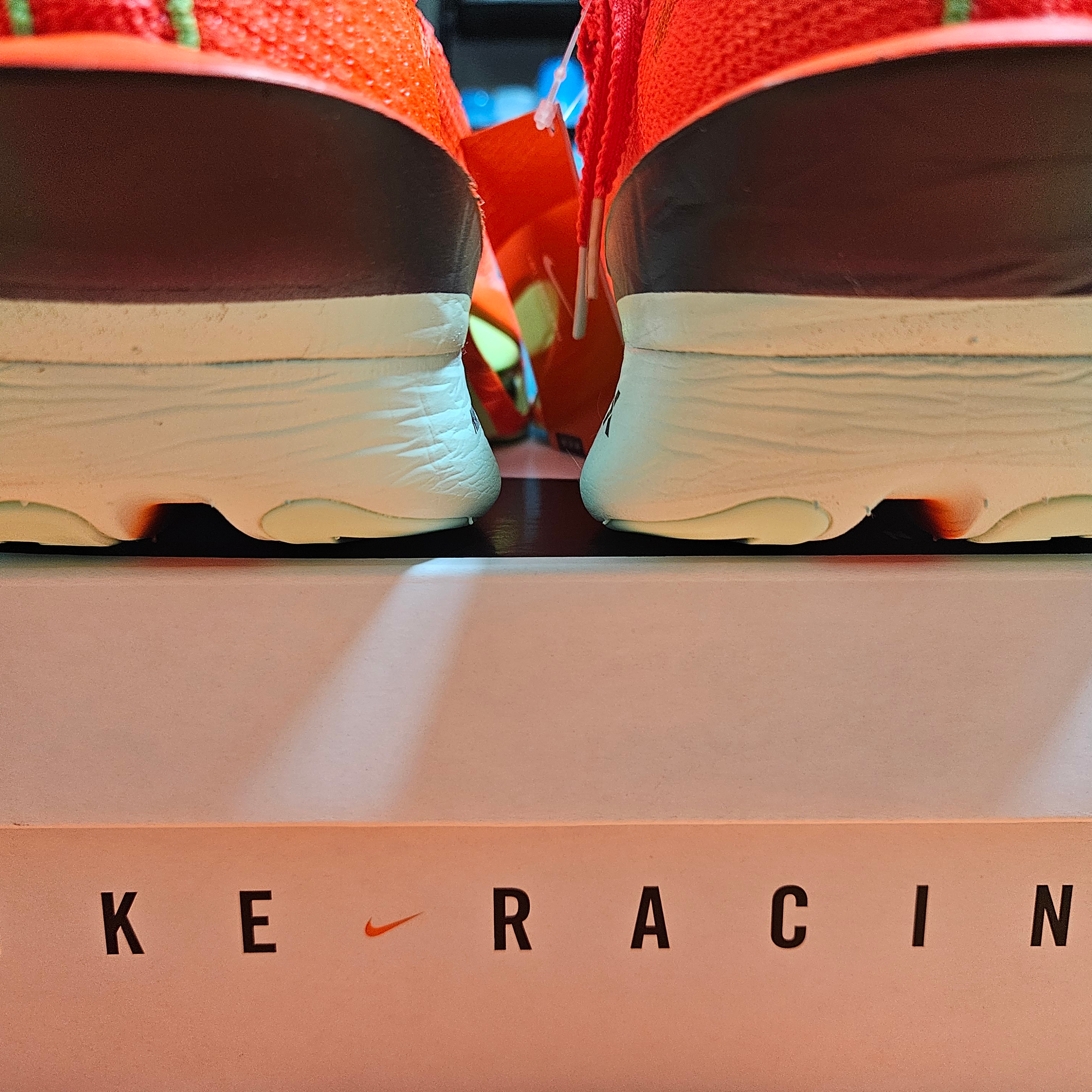 Nike Air Zoom Alphafly Next% 3 Bright Crimson Lime Blast 착용 스타일 - 7