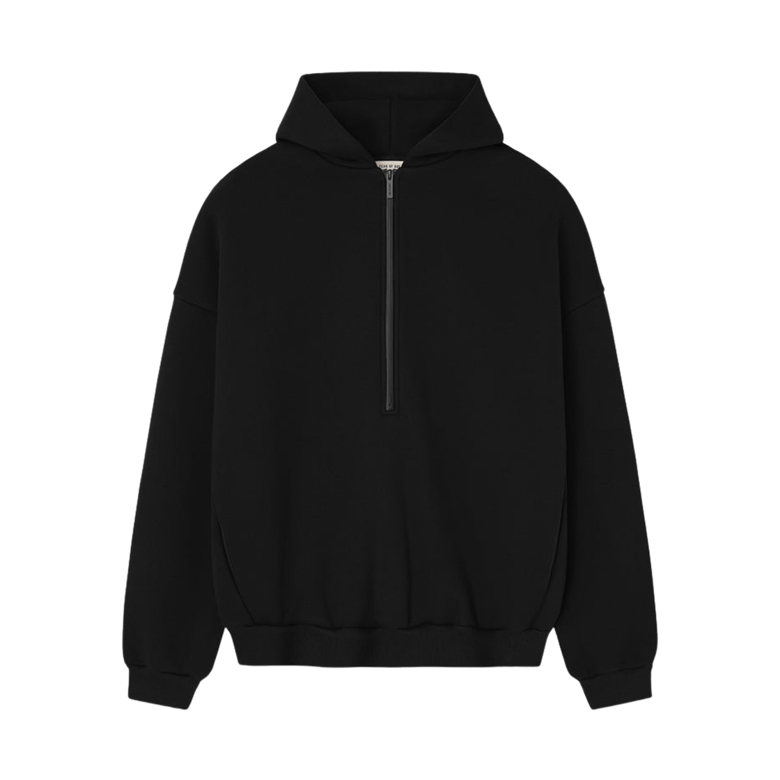 피어 오브 갓 애슬레틱스 하프 집 후드 블랙(Fear of God Athletics Half Zip Hoodie Black)