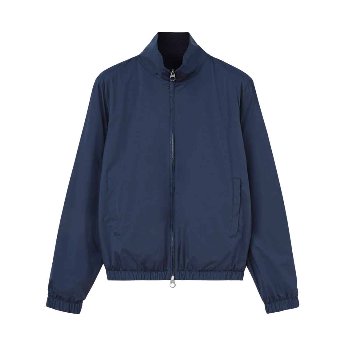 FAP9753-W000 Loro Piana Microfiber Storm System Bomber Jacket Blue Navy