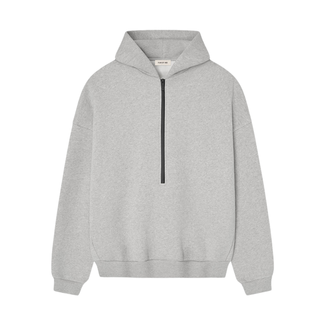 FG25FW12-123FLC-054 Fear of God Athletics Half Zip Hoodie Melange Grey