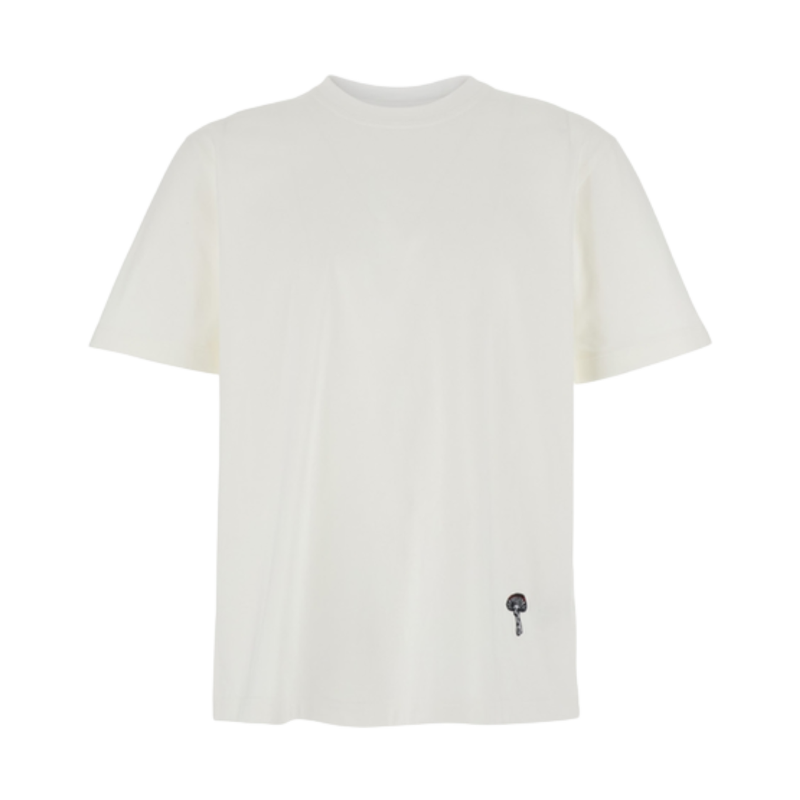 838959V4N509071 Bottega Veneta Graphic Embroidered Crewneck Pima Cotton T-Shirt White