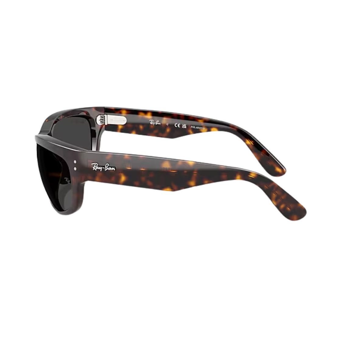 레이밴 메가 발로라마 폴리쉬드 하바나 프레임 폴라 블랙 편광 렌즈 하이 브릿지 핏(Ray-Ban Mega Balorama Polished Havana Frame Polar Black Polarized Lense High Bridge Fit) - 2
