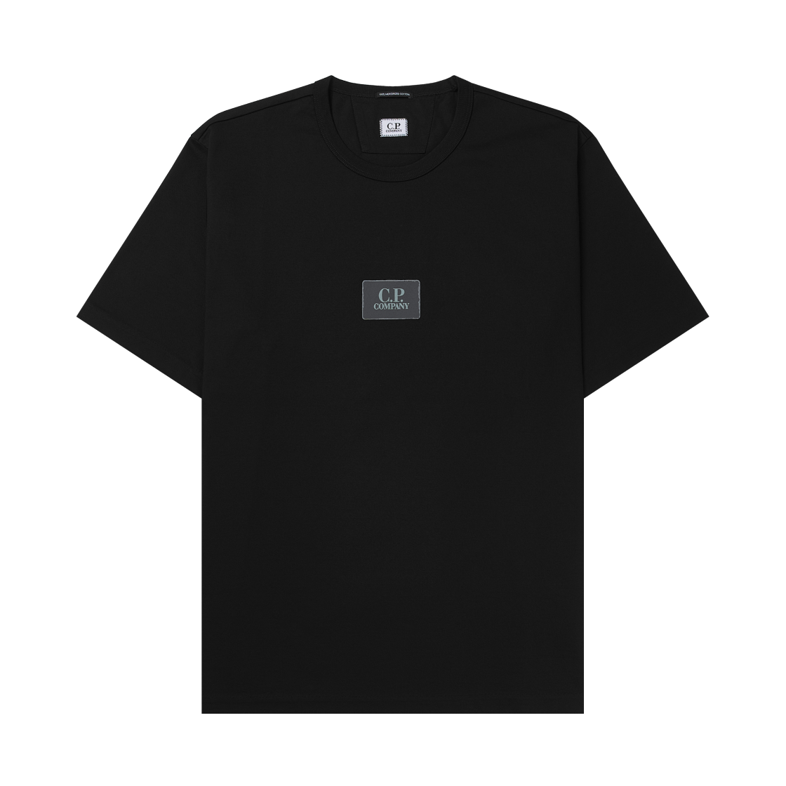 18CMTS108A110301W999 C.P. Company 30/2 Mercerized Jersey Twisted British Sailor T-Shirt Black - 25SS