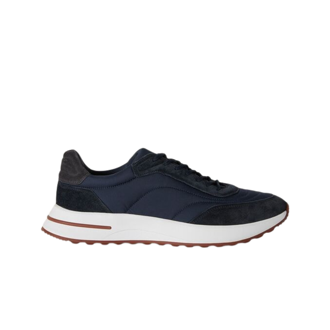 FAP9780-W000 Loro Piana Week-End Walk Sneakers Blue Navy