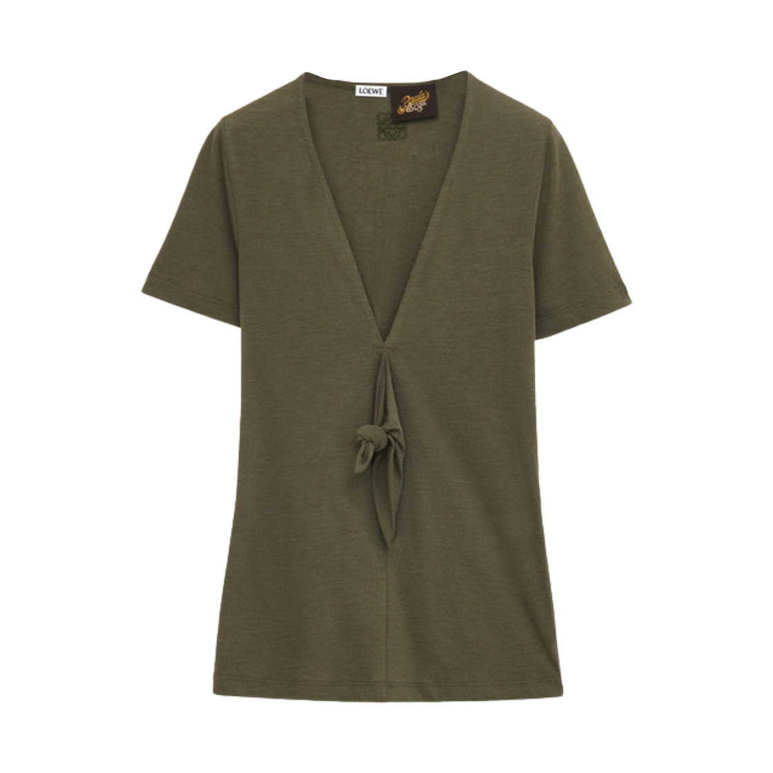 S616Y07X61-4120 (W) Loewe Cotton T-Shirt Green