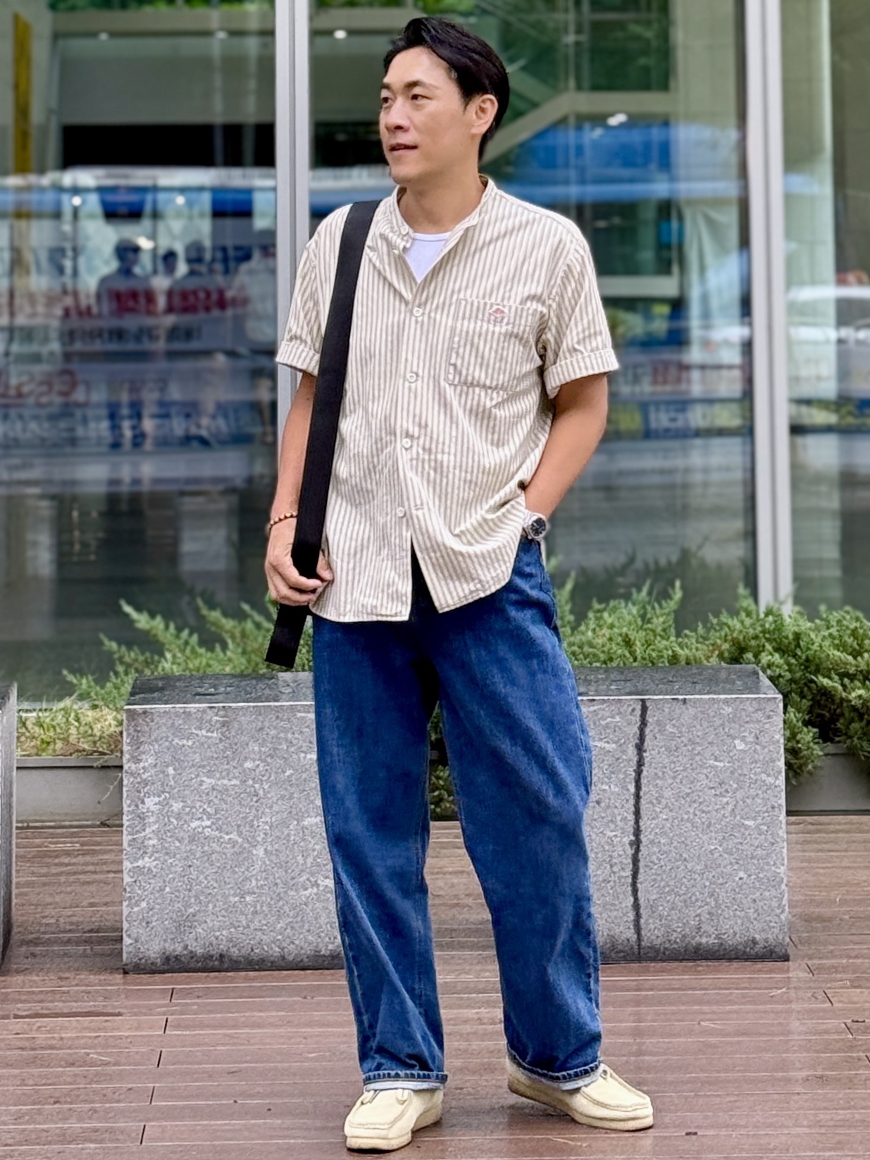 Clarks Wallabee Maple Suede, [S등급] FREITAG  Unisex F41 HAWAII FIVE-O 0860 Messenger Bag 착용 스타일 - 1