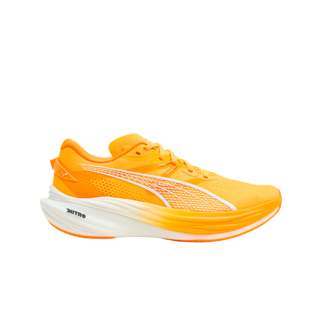 378449-09 Puma Deviate Nitro 3 Wide Sun Stream Heat Fire