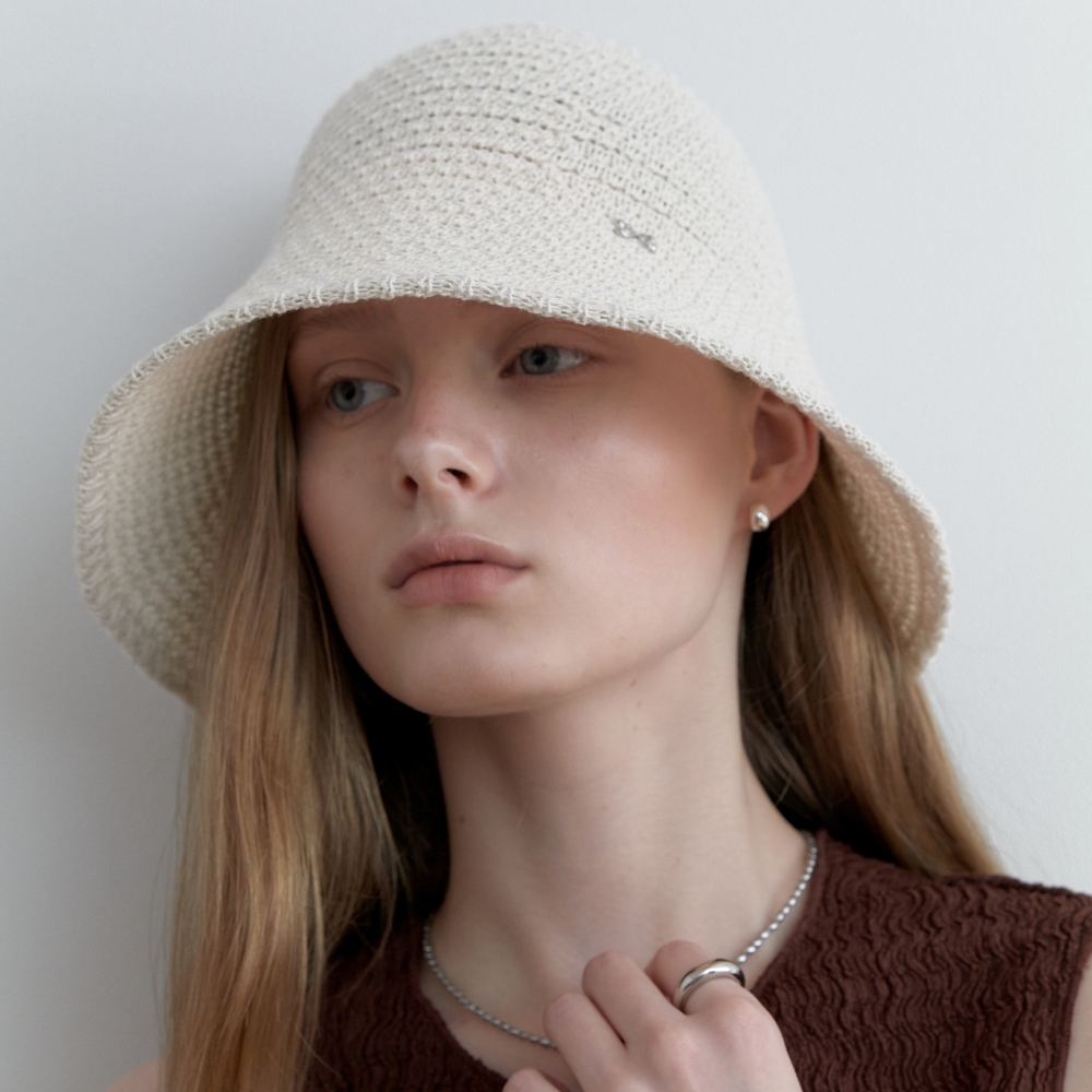 러브미몬스터 이지 썸머 버킷햇 아이보리(lovememonster Easy Summer Bucket Hat Ivory) - 3