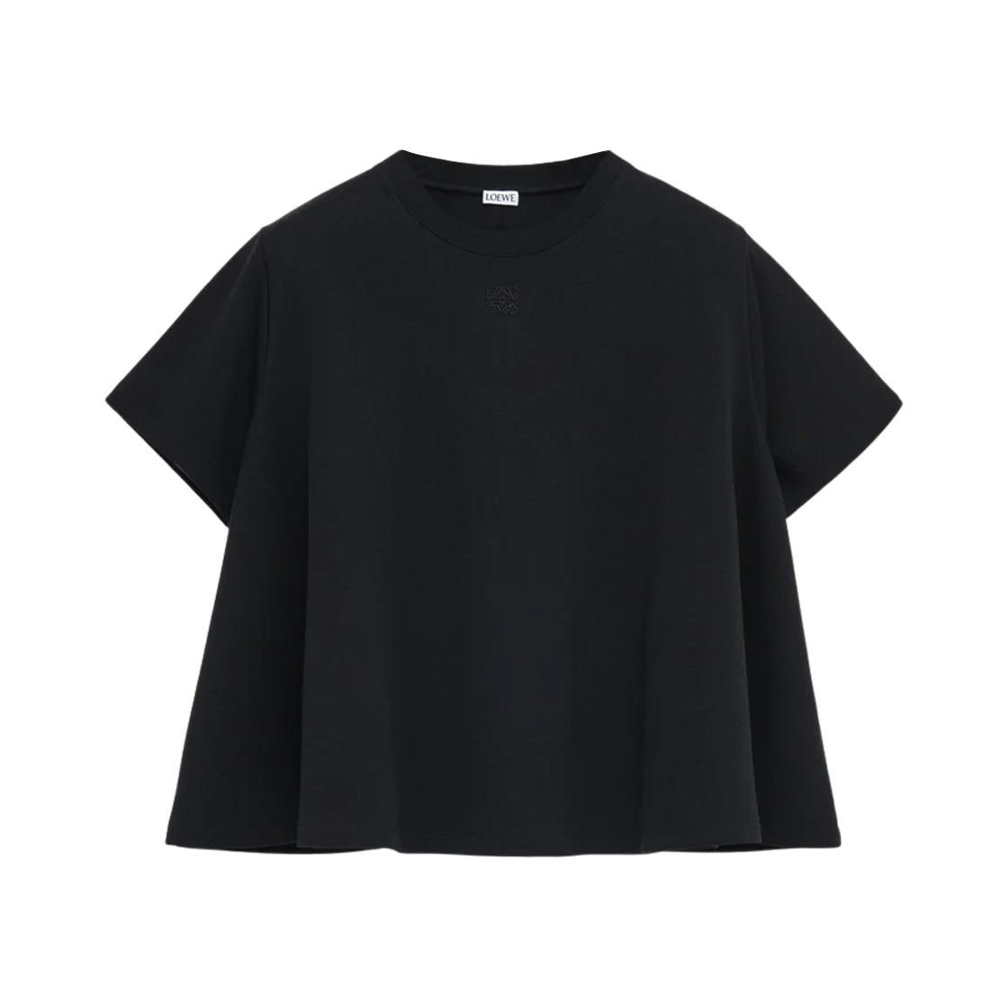 S540Y22X71-1100 (W) Loewe Cotton Trapeze Top Black