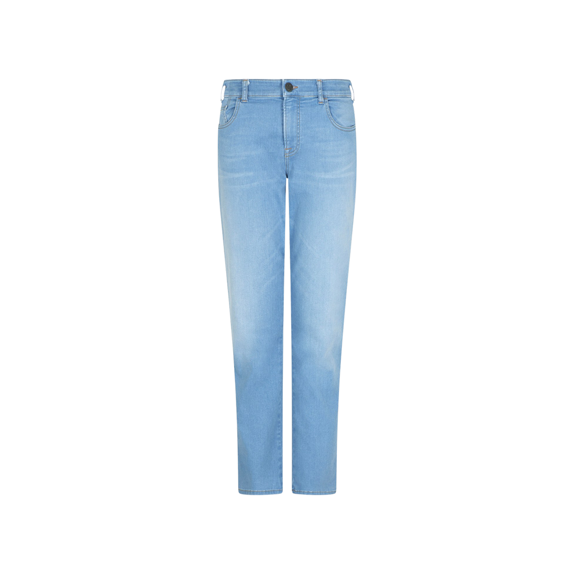 EW001499AF12677MB002 (W) Emporio Armani J36 Mid Rise Straight Leg Stretch Denim Jeans Blue