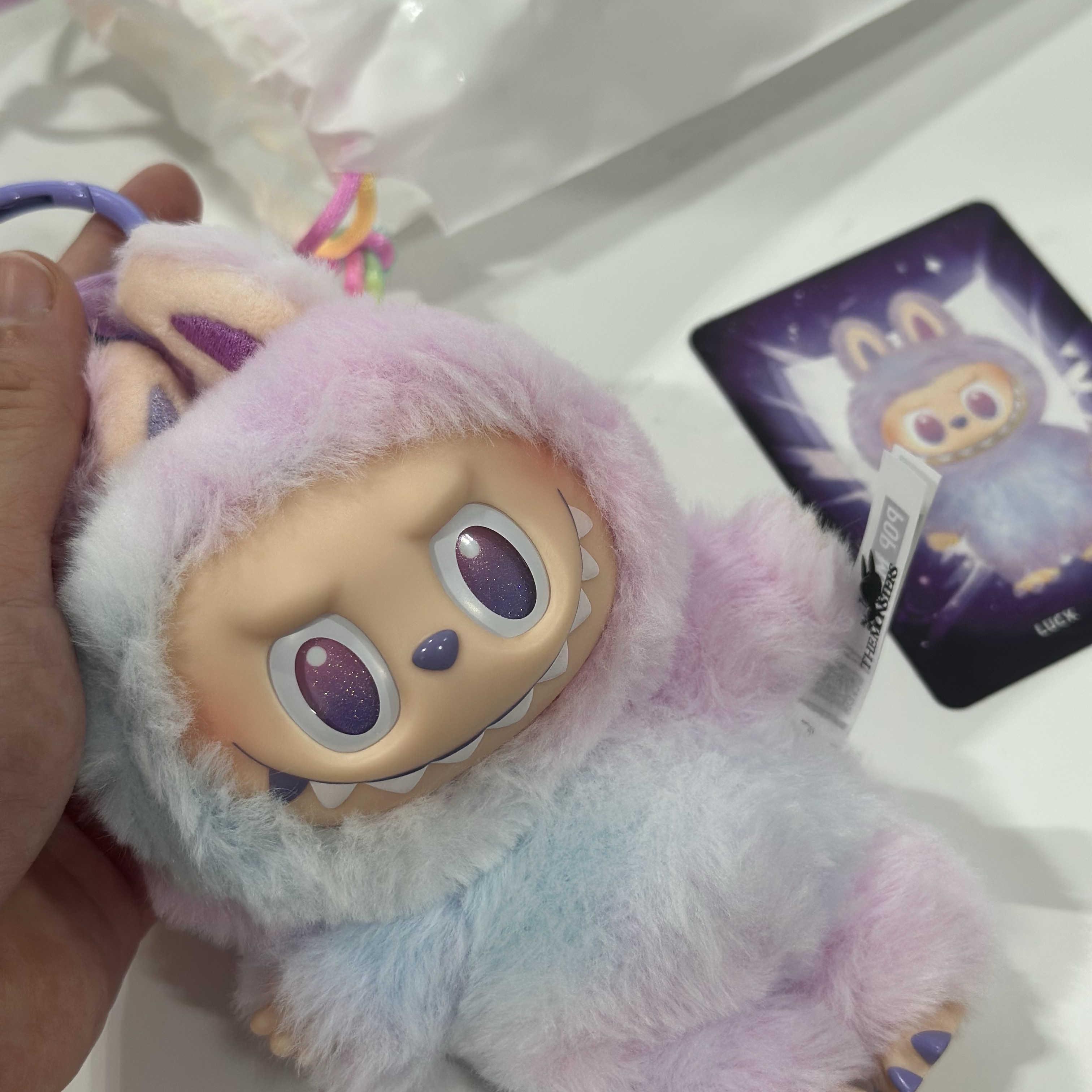 Pop Mart Labubu The Monsters Highlight Series Luck Keyring (Opened Case) 착용 스타일 - 1